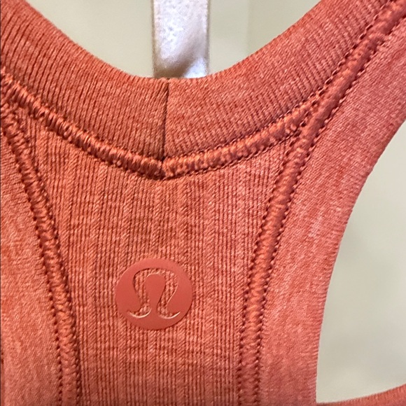 Lululemon Women's Ribbed Racerback Tank Top - Rust 2 - Picture 2 of 3